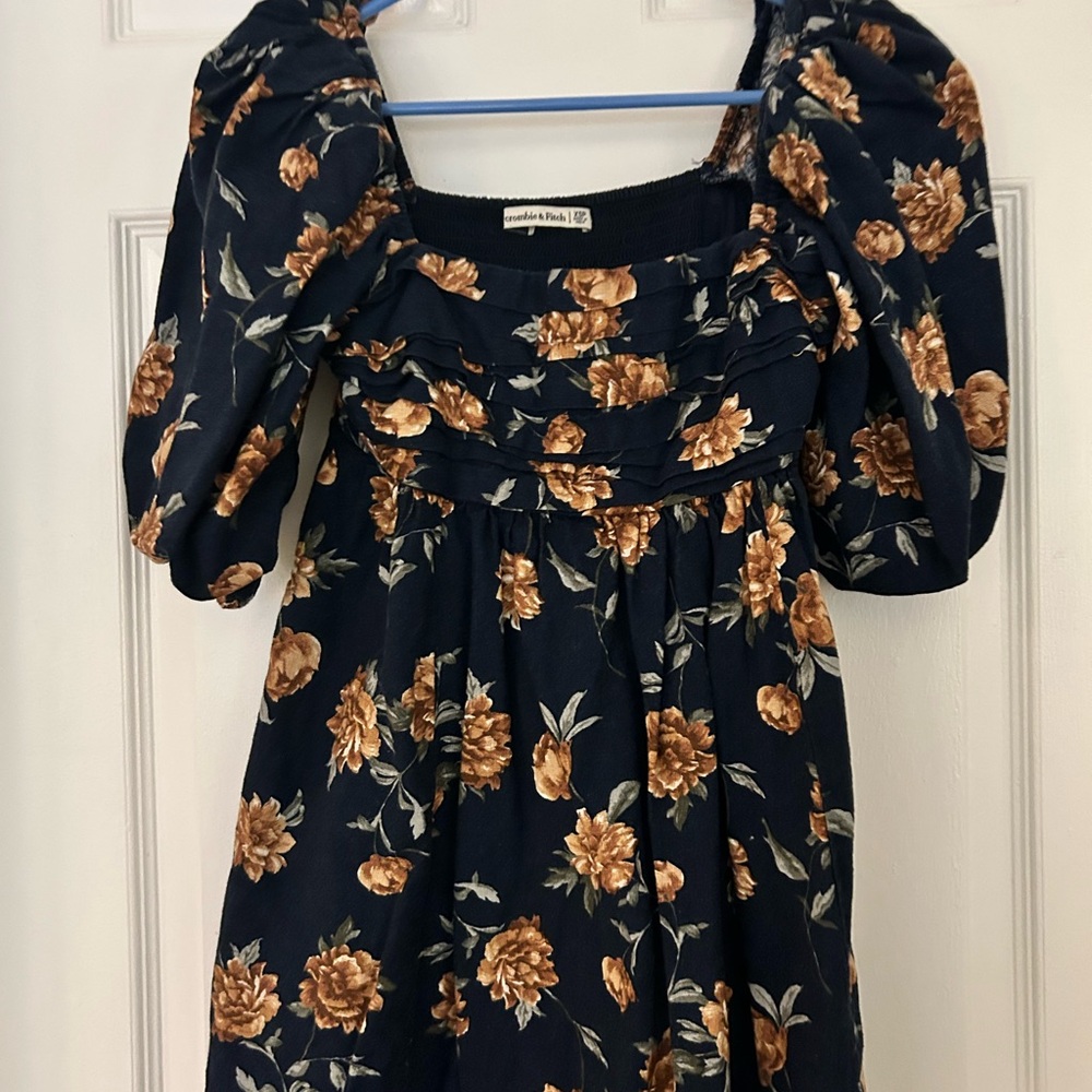 Abercrombie Floral Puff Sleeve Dress